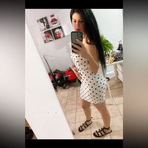 White Polka Dot Dress